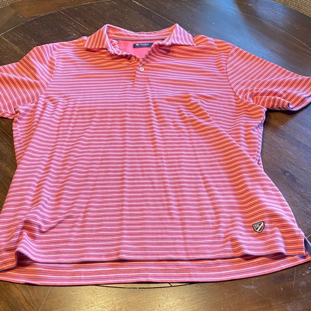 Daniel Cremieux Pink and blue Striped Polo Shirt
